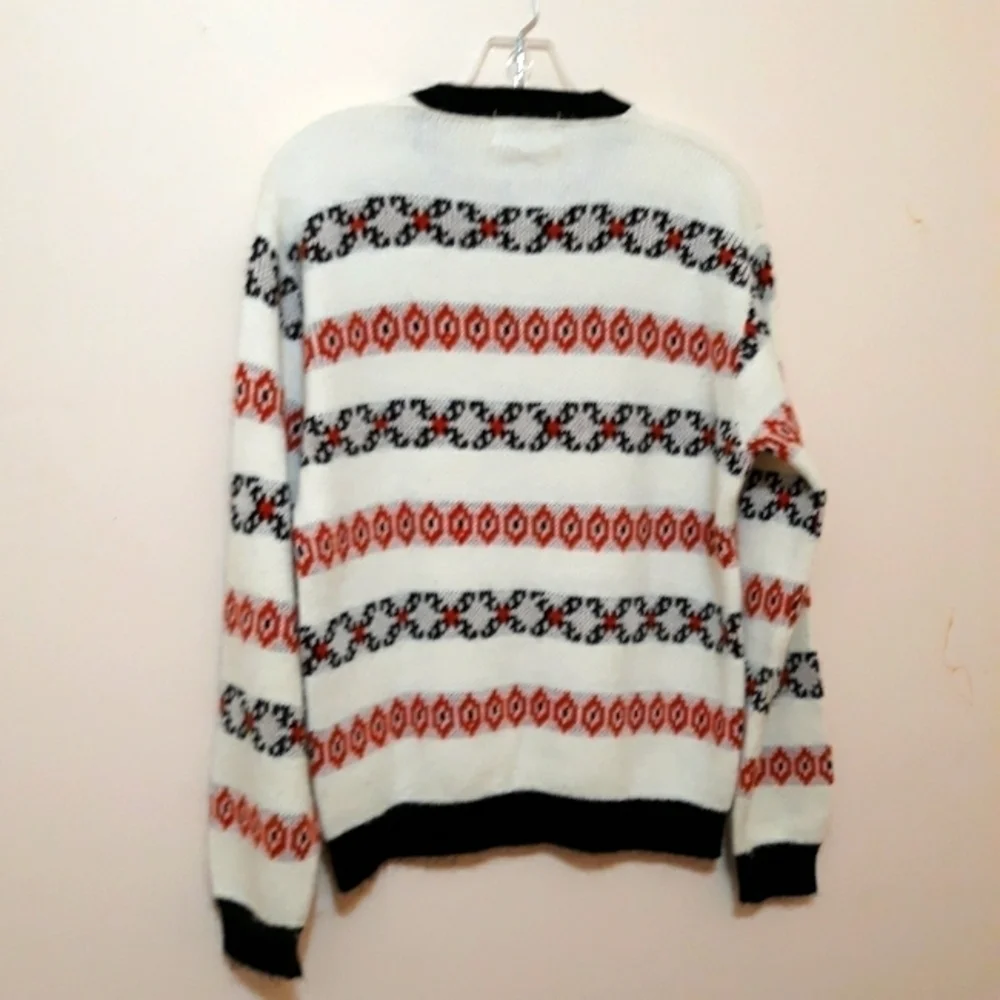 Sportswear By Revere Vareloft Knit Acrylic Geometric Pattern Sweater uni…